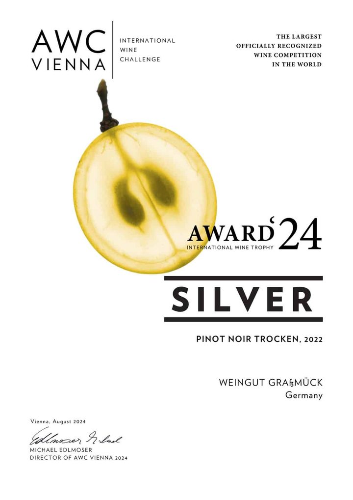Urkunde AWC Vienna International Wine Challenge 2024: Silber